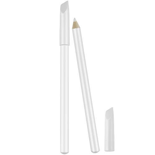 White Nail Pencil Set for French Manicure - 2 Pieces, Nail Whitening & Cuticle Pusher