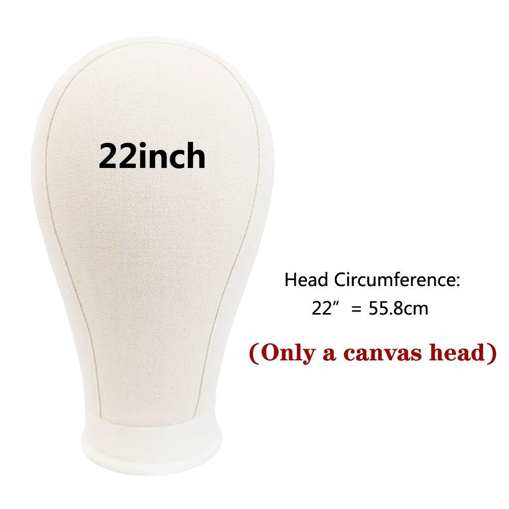 Female Foam Mannequin Head Display Stand for Wigs and Hats - 21/22/23/24 Inch
