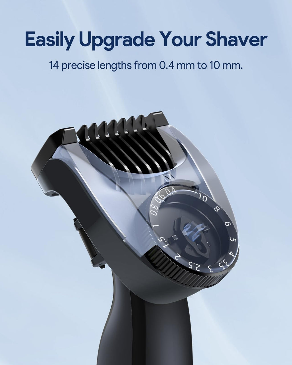 14-in-1 Adjustable Grooming Guard for Shaving & Trimming - 0.4-10mm