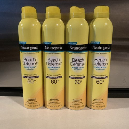 Neutrogena Beach Defense Sunscreen Spray SPF 60 - Water-Resistant, 8.5 Oz