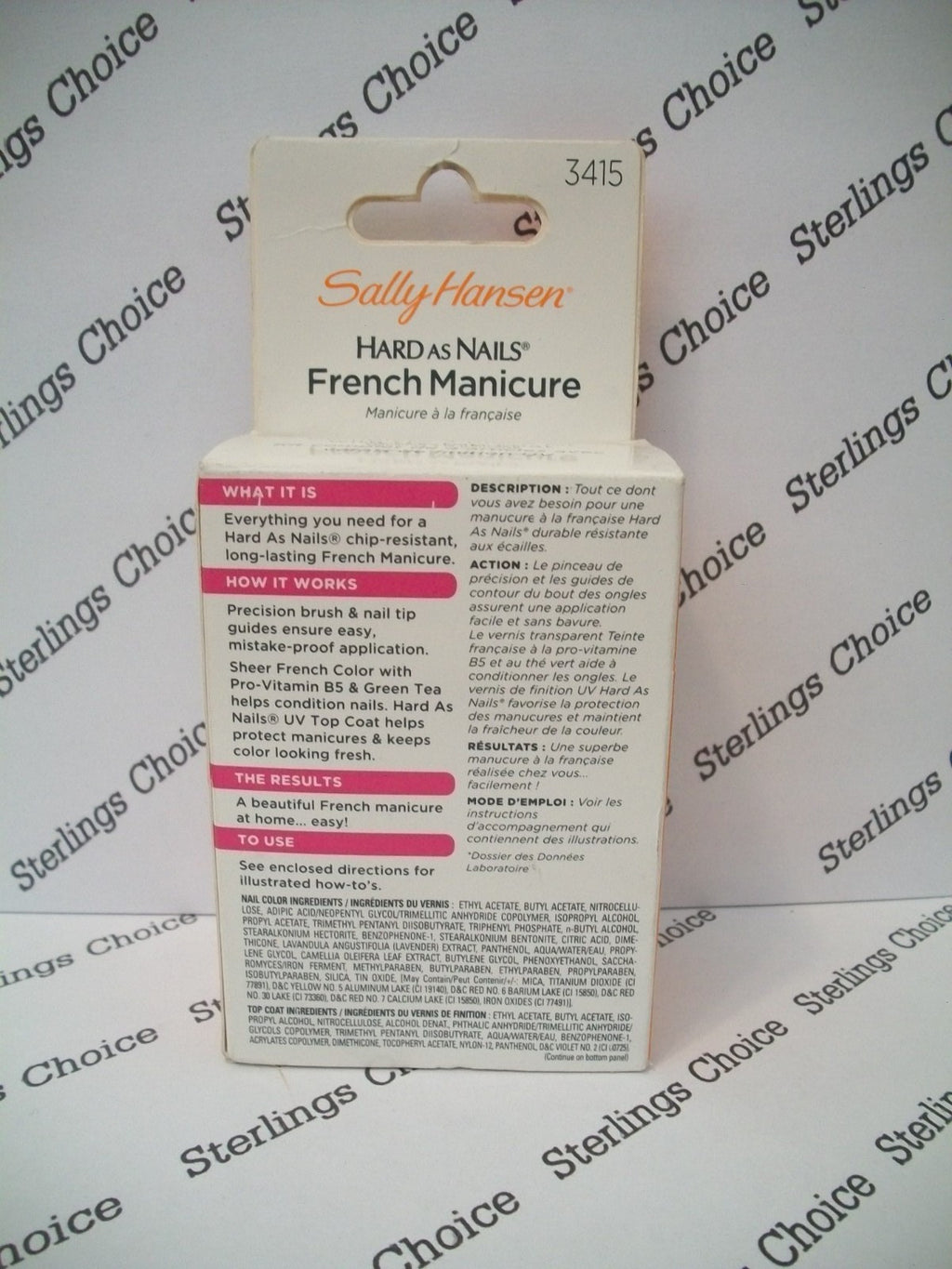 French Manicure Kit with White Tips & Top Coat - Nearly Nude Style