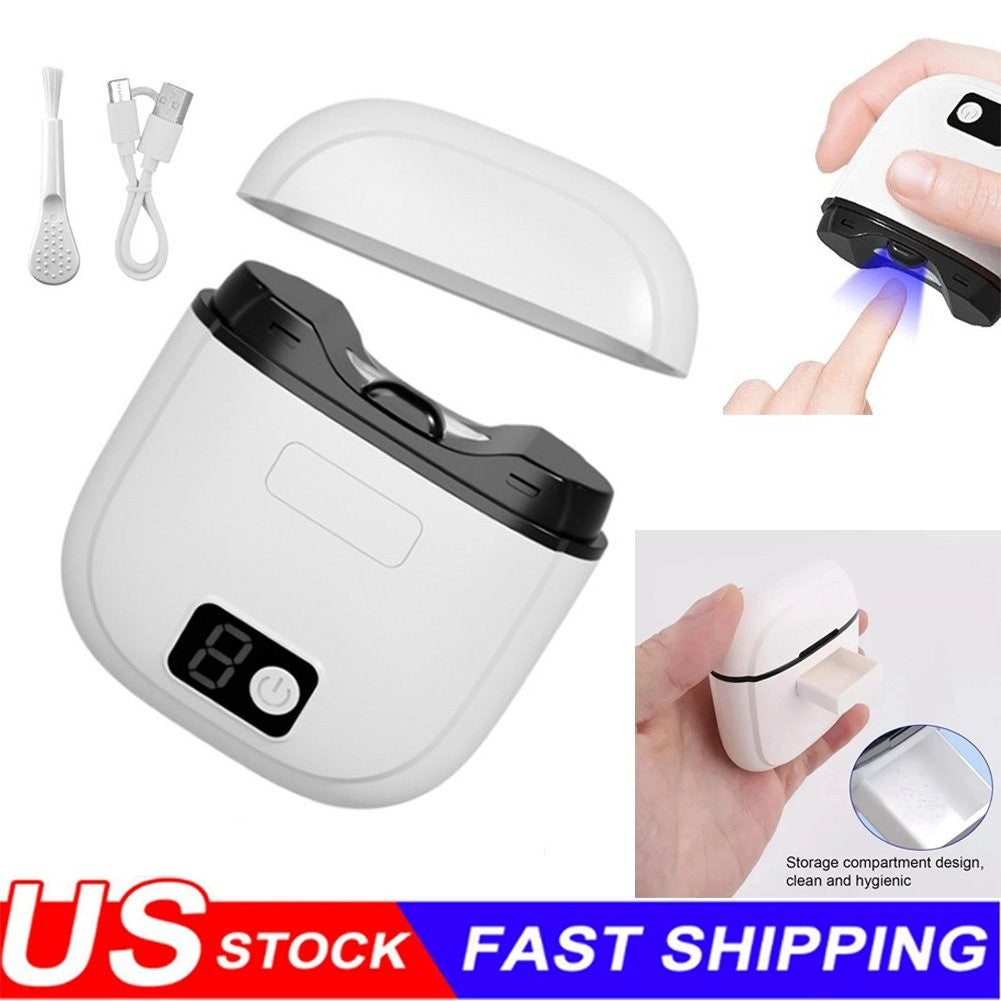Automatic Electric Nail Clipper with LED Light and Storage - Manicure Tool