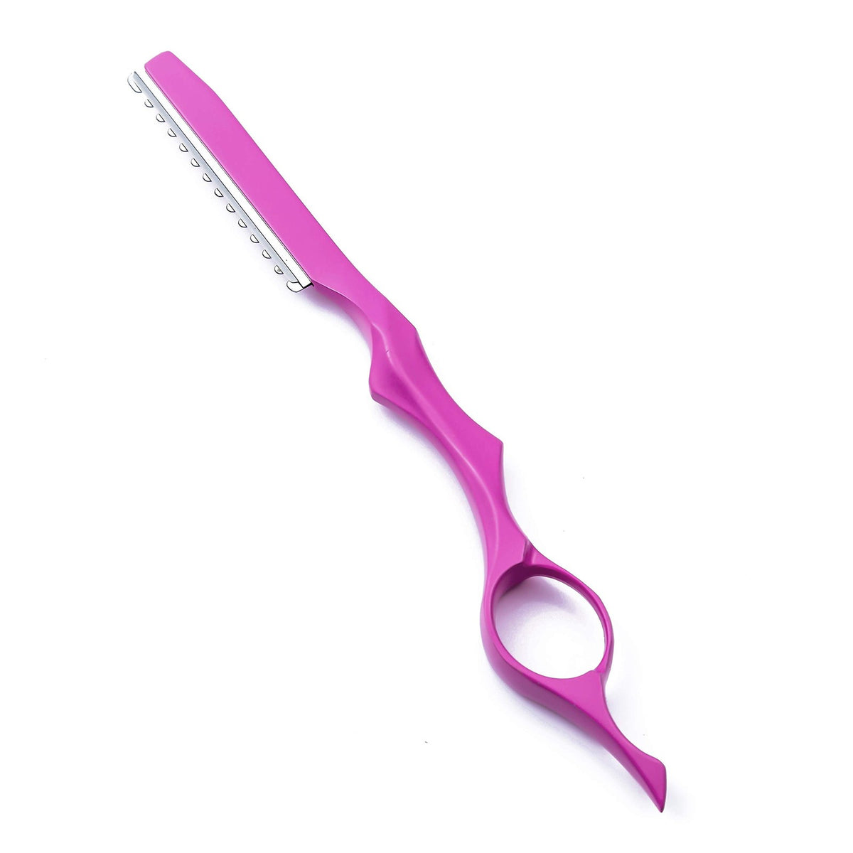 Pink Hair Cutting Scissors Set with Razor and Leather Case - 5.5 Inch Professional Hair Shears