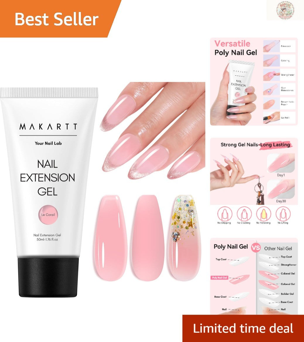 50ML HEMA-Free Poly Nail Gel for Artistic Nail Extensions & Designs