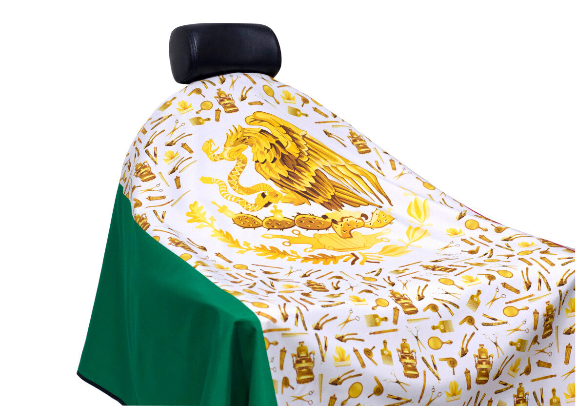 Cultural Flag Barber Cape for Hair Styling, Waterproof & Durable