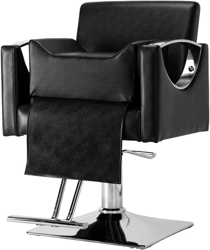 Kids Haircut Booster Seat Cushion for Barber Chairs Black, Safe & Wipeable