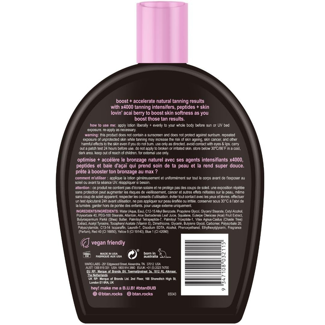 Insanely Dark UV Tanning Bed Lotion with Peptides & Antioxidants - X4000 Intensifier