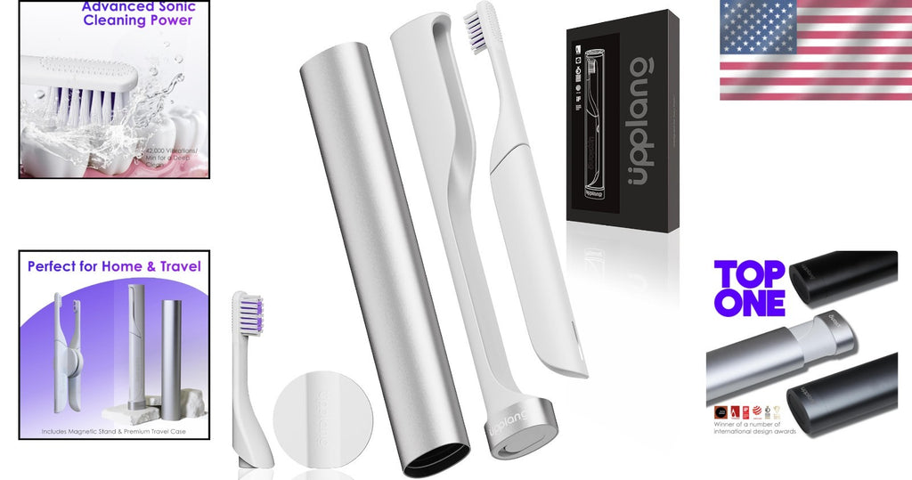 USB-C Rechargeable Electric Toothbrush with Travel Case Waterproof Design
