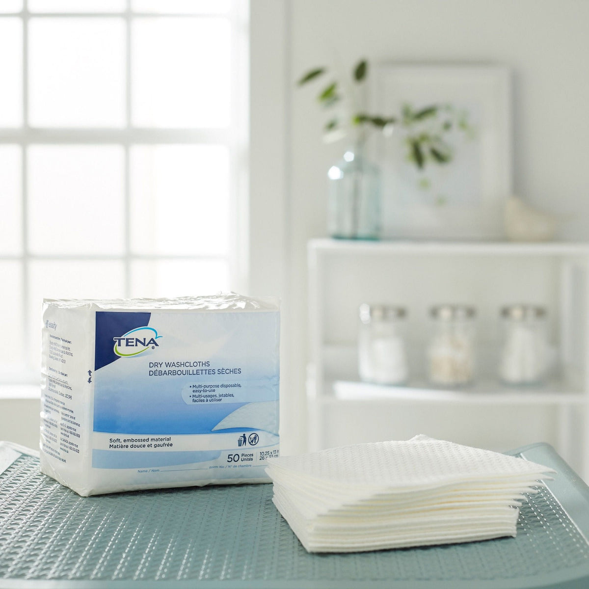 Disposable Adult Washcloths for Personal Hygiene - 50 Soft Towelettes