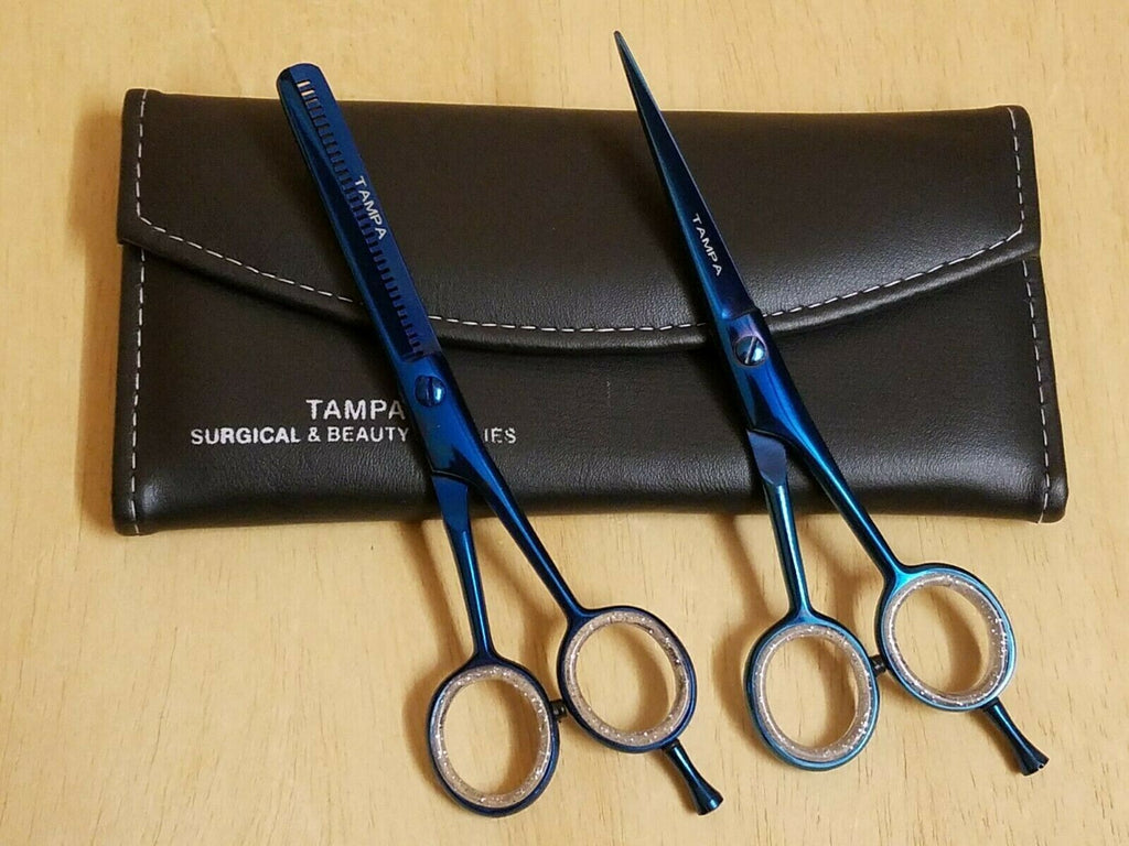 6 Inch Professional Hair Cutting Scissors & Thinner Set - Salon Barber Tools