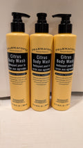 Lot of 3 Citrus Body Washes - Natural Hotel-Style 12.17 oz
