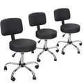 Adjustable Spa Salon Stool Chair with Backrest and Hydraulic Height