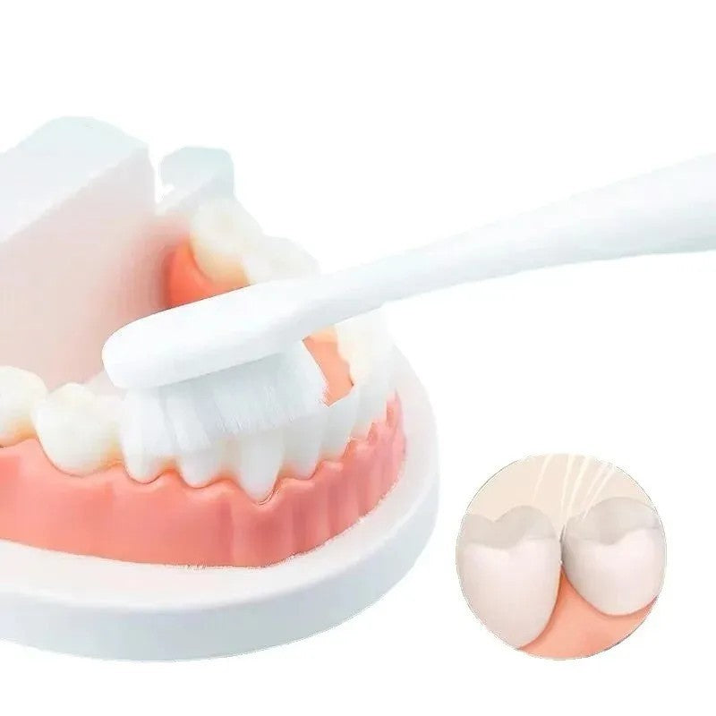 Ultra Soft Nano Toothbrush 4 Pack - Gentle Deep Cleaning for Adults