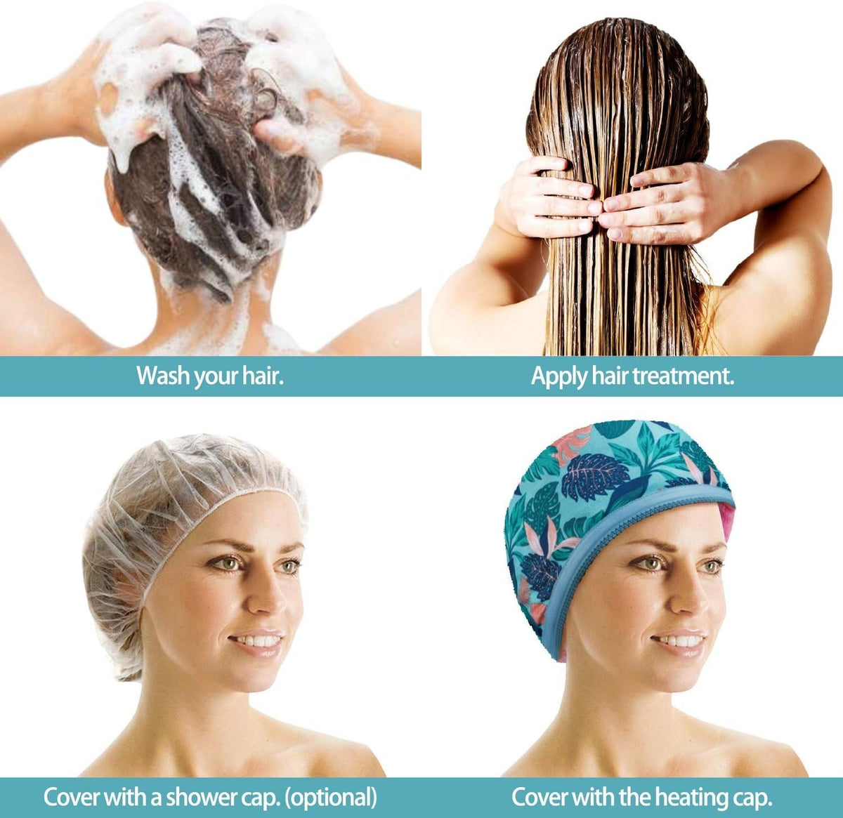Electric Hair Steamer with Adjustable Heat for Deep Conditioning and Shine