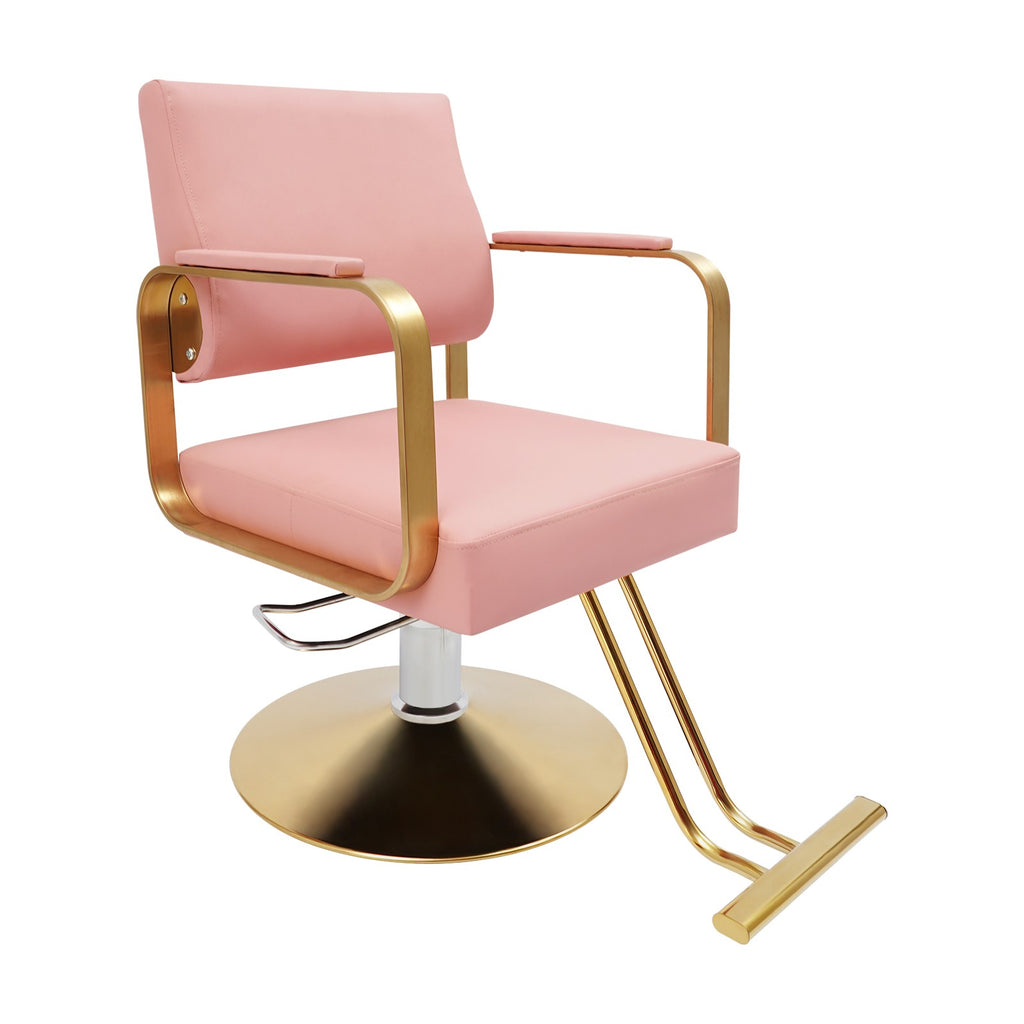 Rotating Barber Chair with Hydraulic Pump for Hair Salons and Barbershops