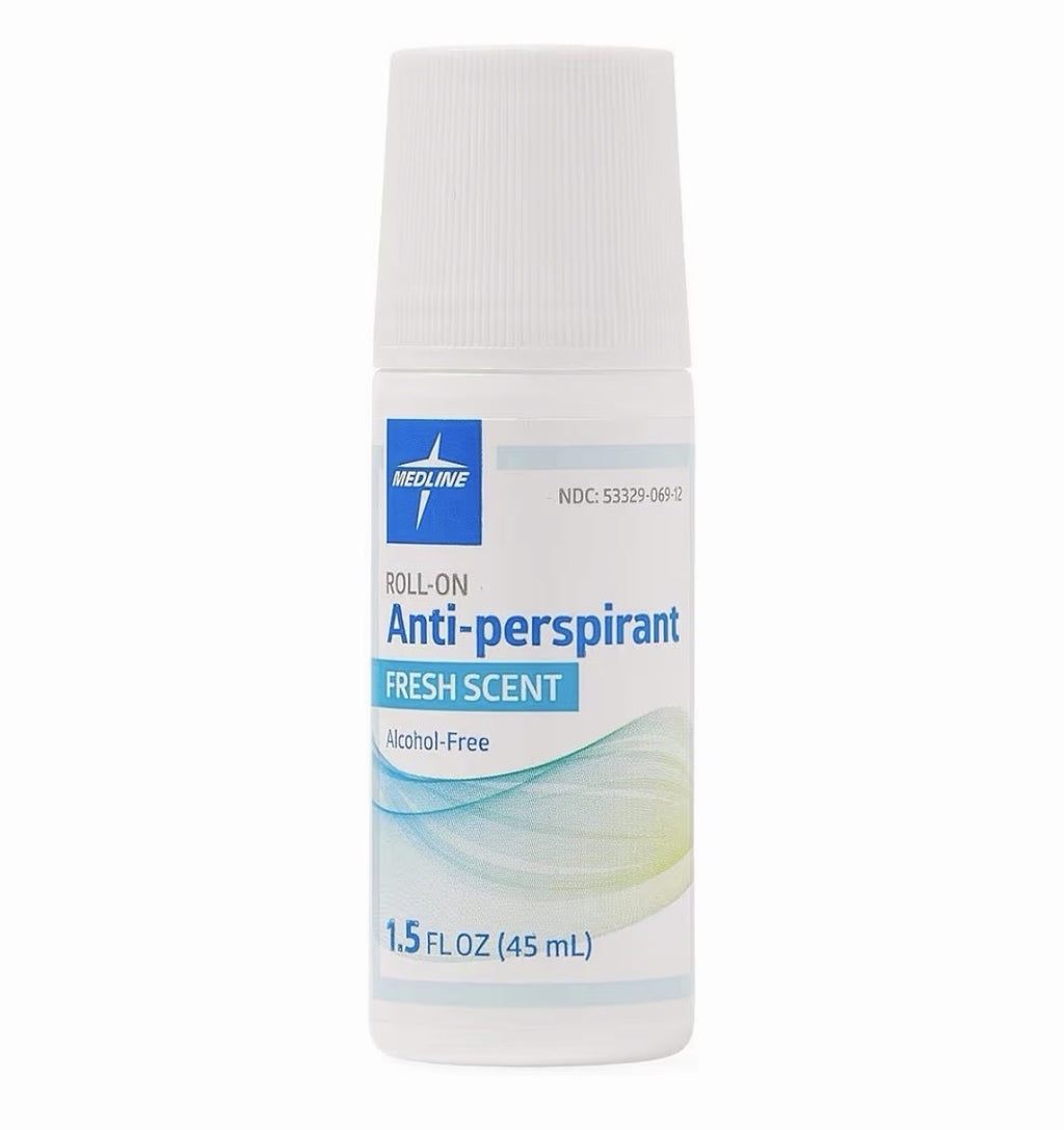 Medline Roll-On Anti-Perspirant Fresh Scent Alcohol-Free 1.5 Fl Oz