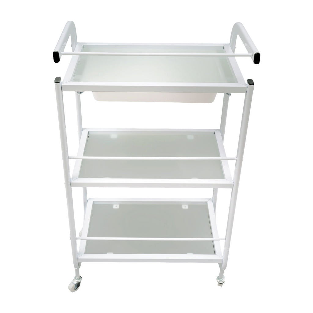 Rolling Trolley Cart for Beauty Salon & Spa Storage with Wheels and Drawers