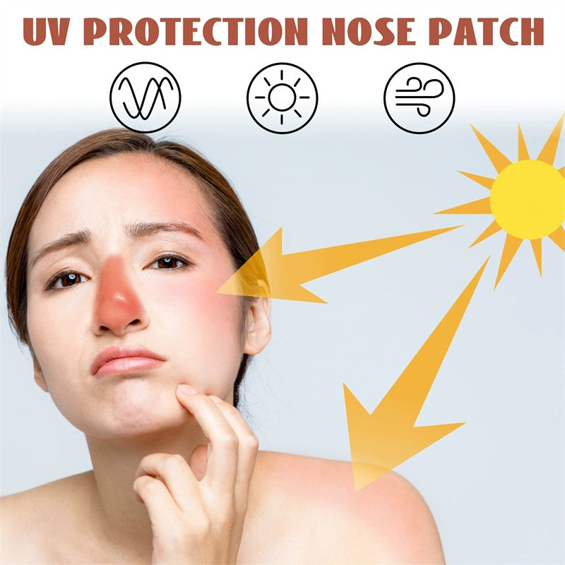 24 Pack Sun Protection Nose Patches UV Shield for Outdoor Activities - Beige