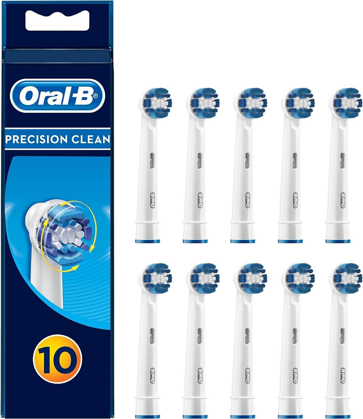 Oral B Precision Clean EB20 Replacement Toothbrush Heads 10 Pack