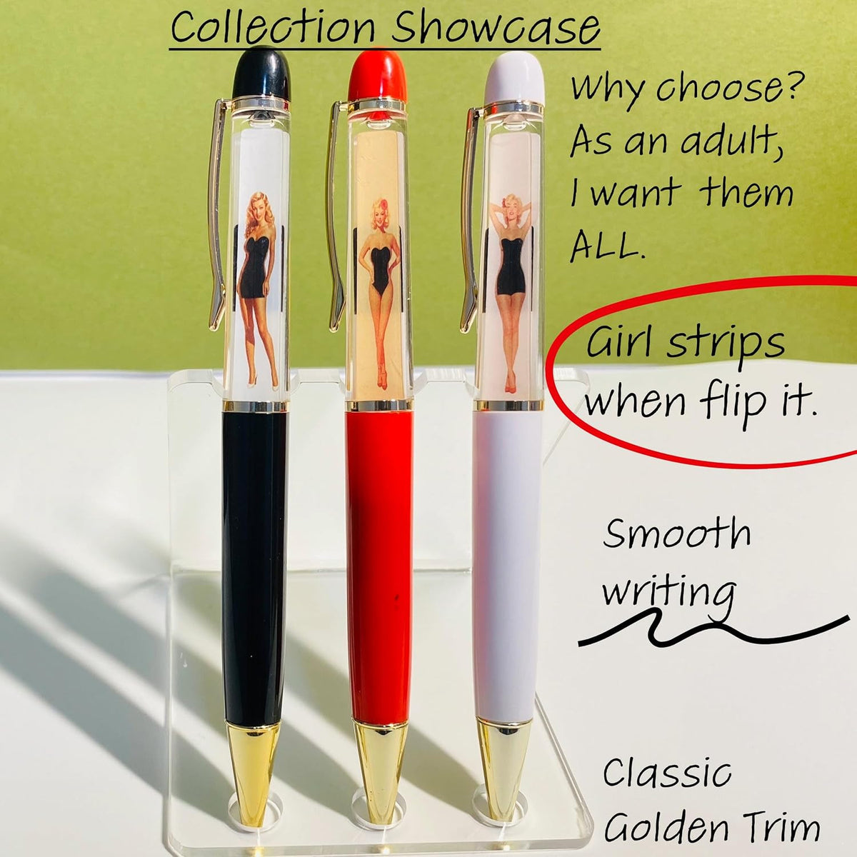 Get Naked When Flipped Pen – Novelty Adult Desk Pen Gift