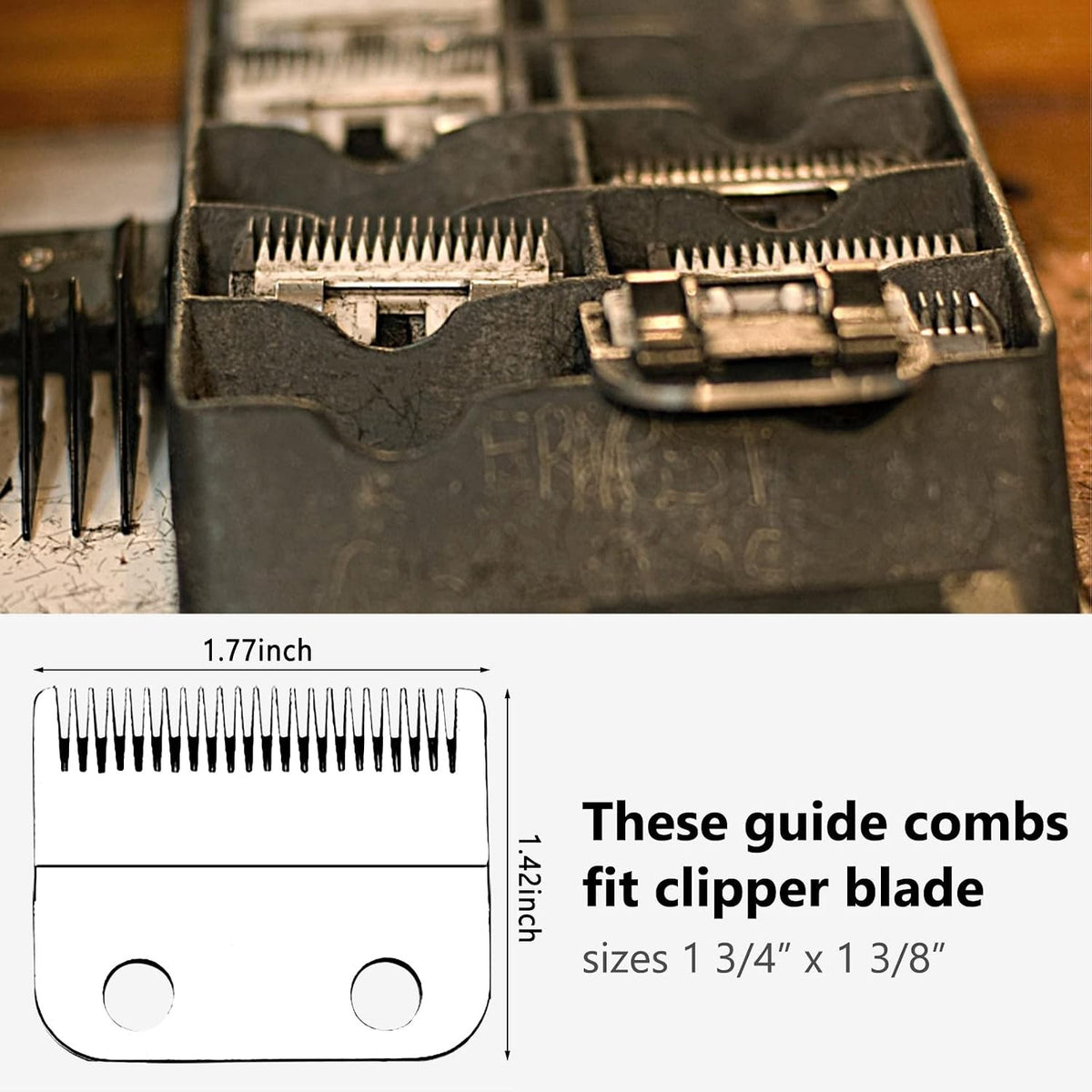 3 Inch Hair Clipper Guard Set for Wahl Clippers - Premium Long Cut Combs
