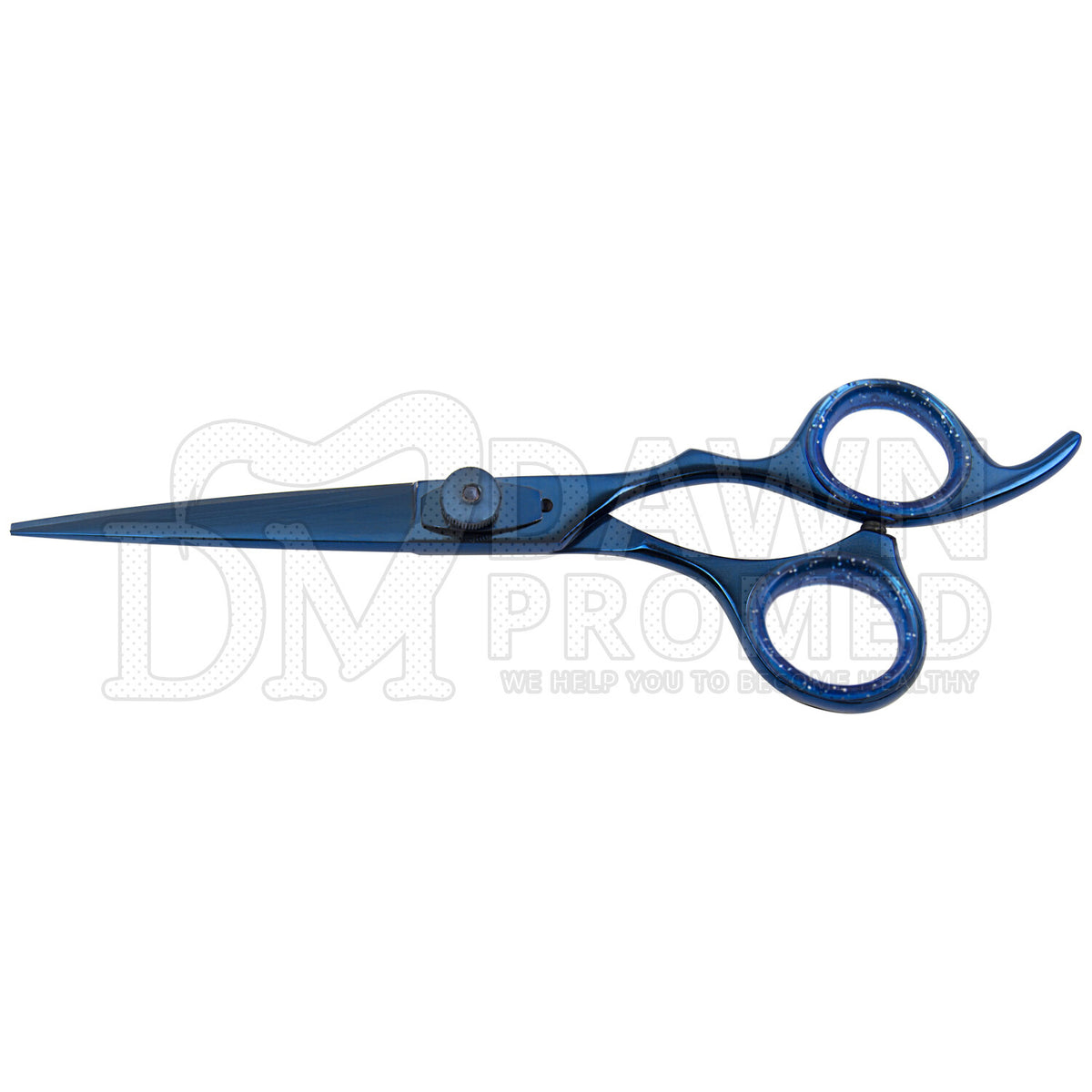 Professional Hair Cutting Scissors 6.5 inch Salon Shears Blue Plasma Coated