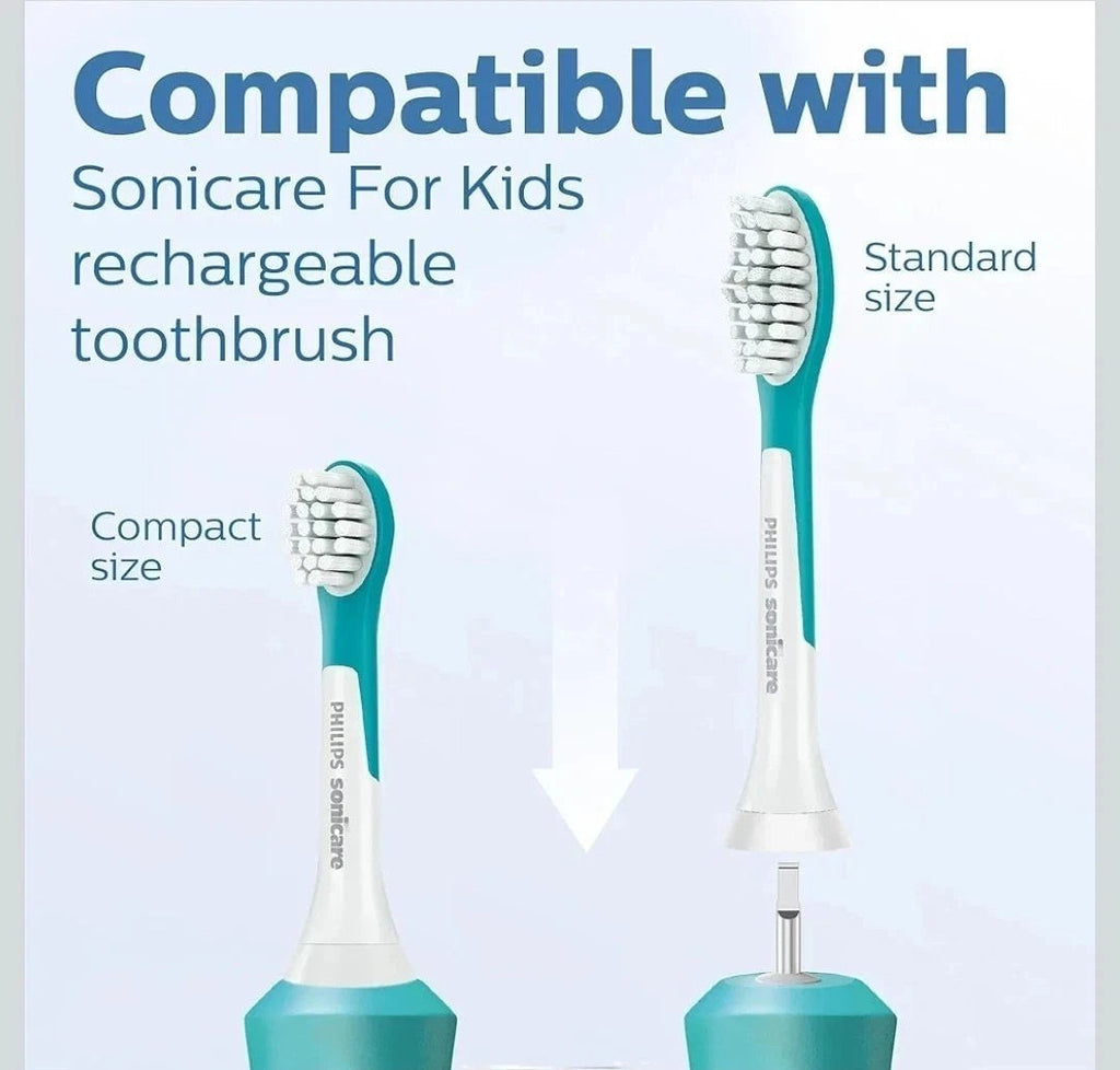 Kids Sonicare Toothbrush Replacement Heads 4-Pack for Philips
