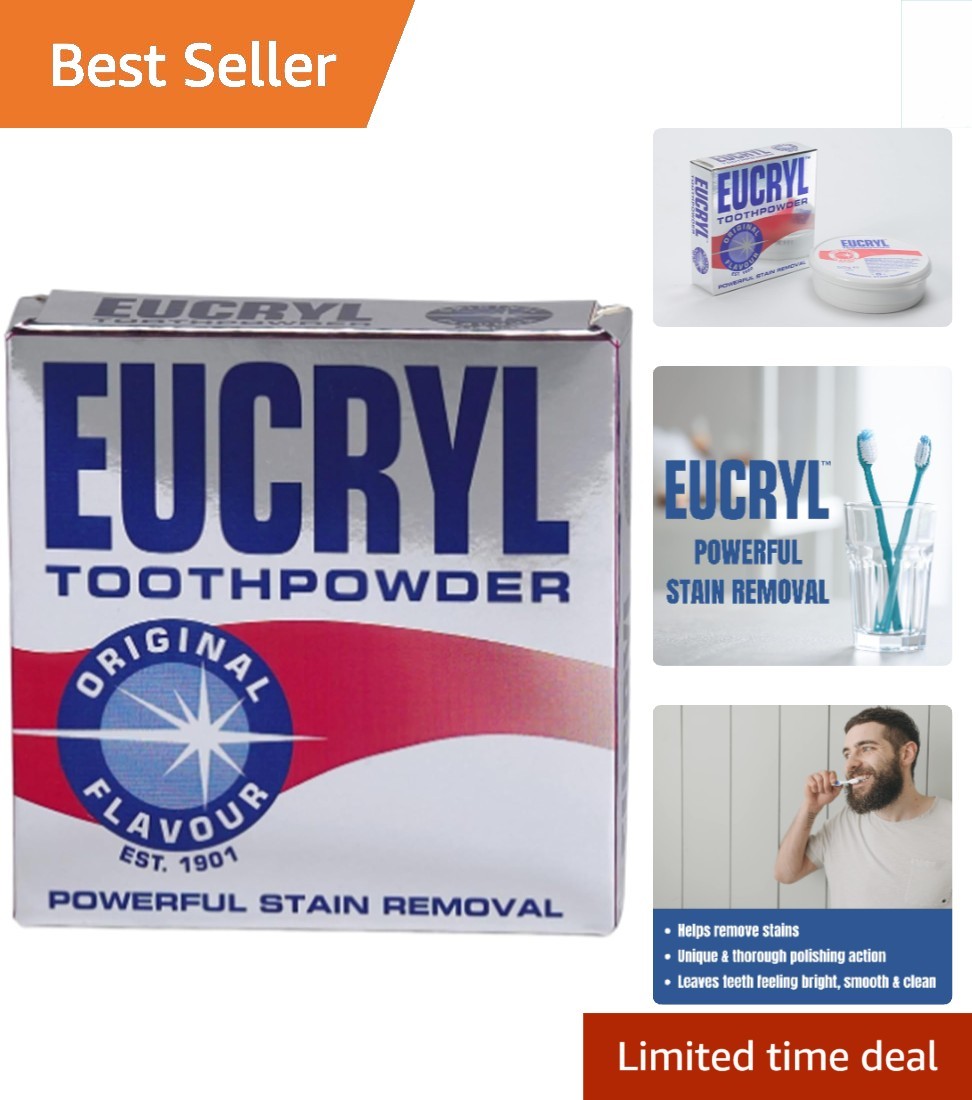 Natural Toothpowder for Stain Removal - Brighten Teeth 50g