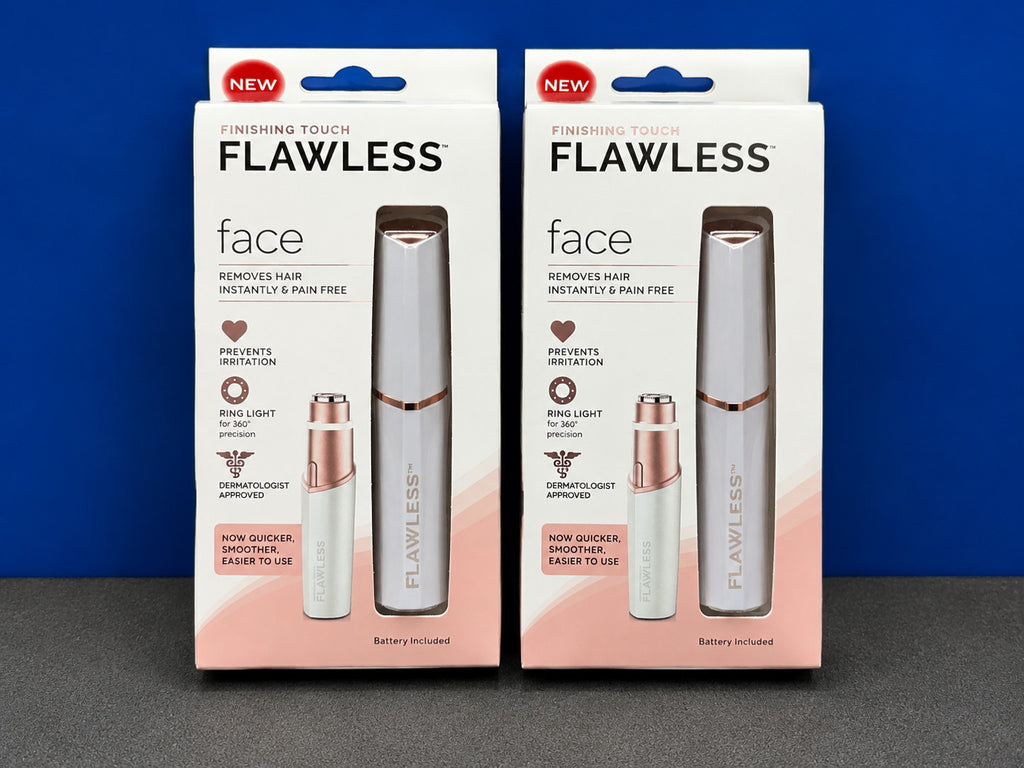 Lot of 2 Painless Facial Hair Removers for Women - Epilator & Trimmer