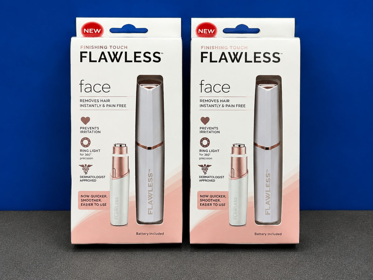 Lot of 2 Painless Facial Hair Removers for Women - Epilator & Trimmer