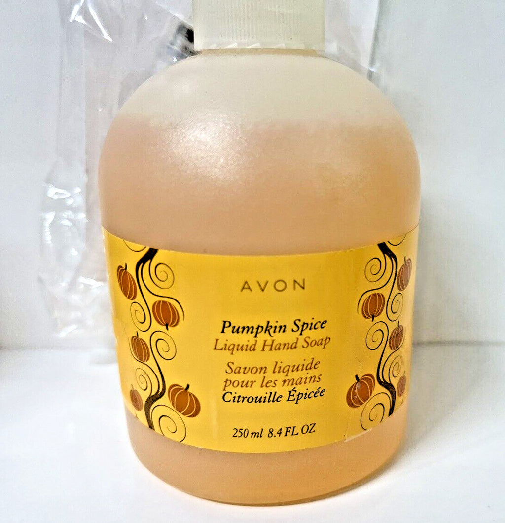 Pumpkin Spice Liquid Hand Soap with Pump - 8.4 oz - Avon Discontinued