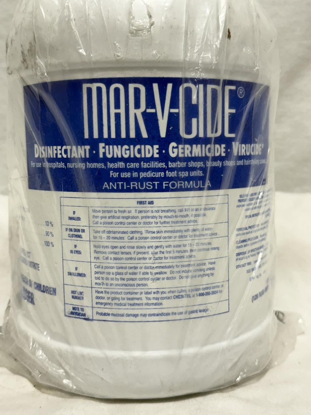 William Marvy Mar V Cide Disinfectant Gallon Jug 28oz - Household Sanitizer