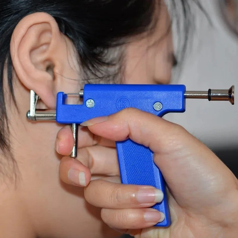 Professional Ear Piercing Gun Kit with 98 Studs – DIY Body Jewelry Tool