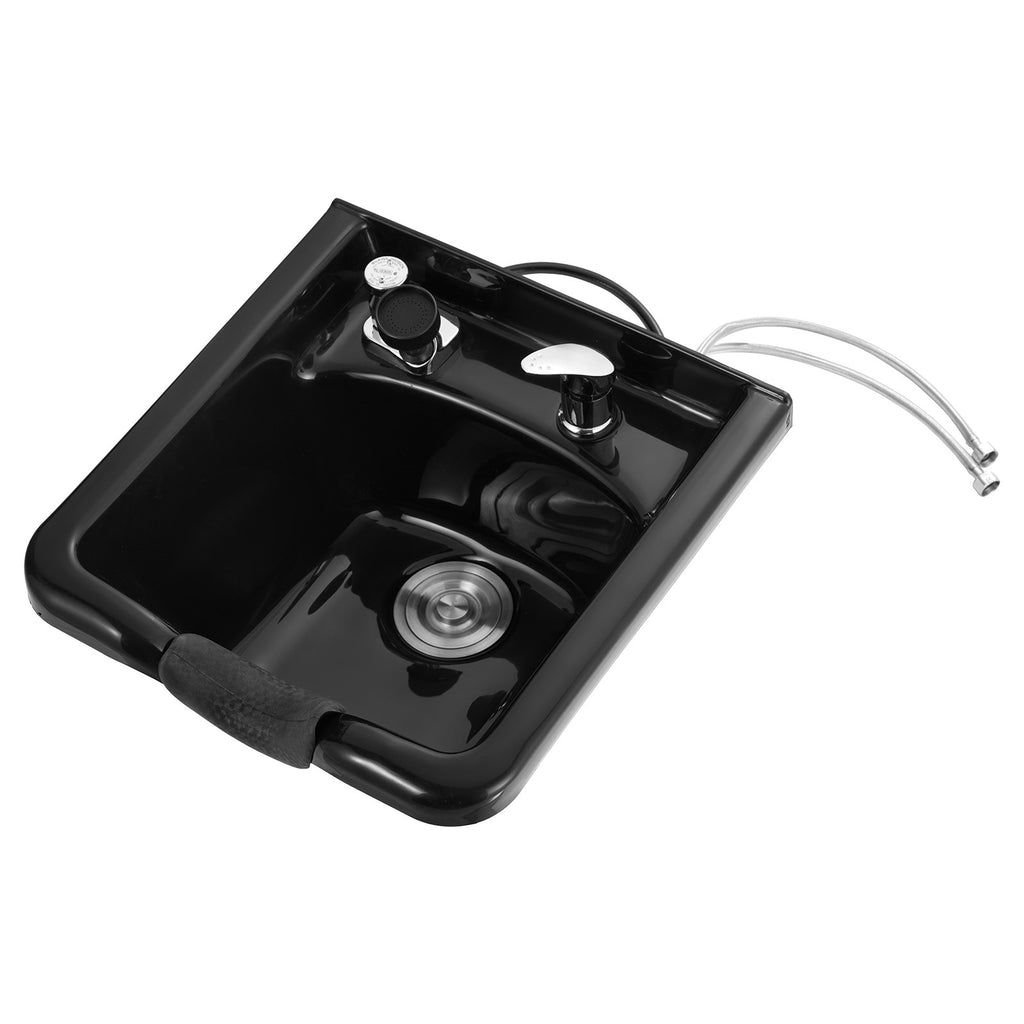 Black Plastic Shampoo Sink for Hair Wash Salon & Home Use