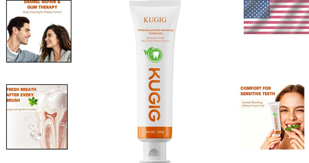 Sensitive Teeth Toothpaste with Enamel & Gum Support, Natural Fluoride-Free Formula