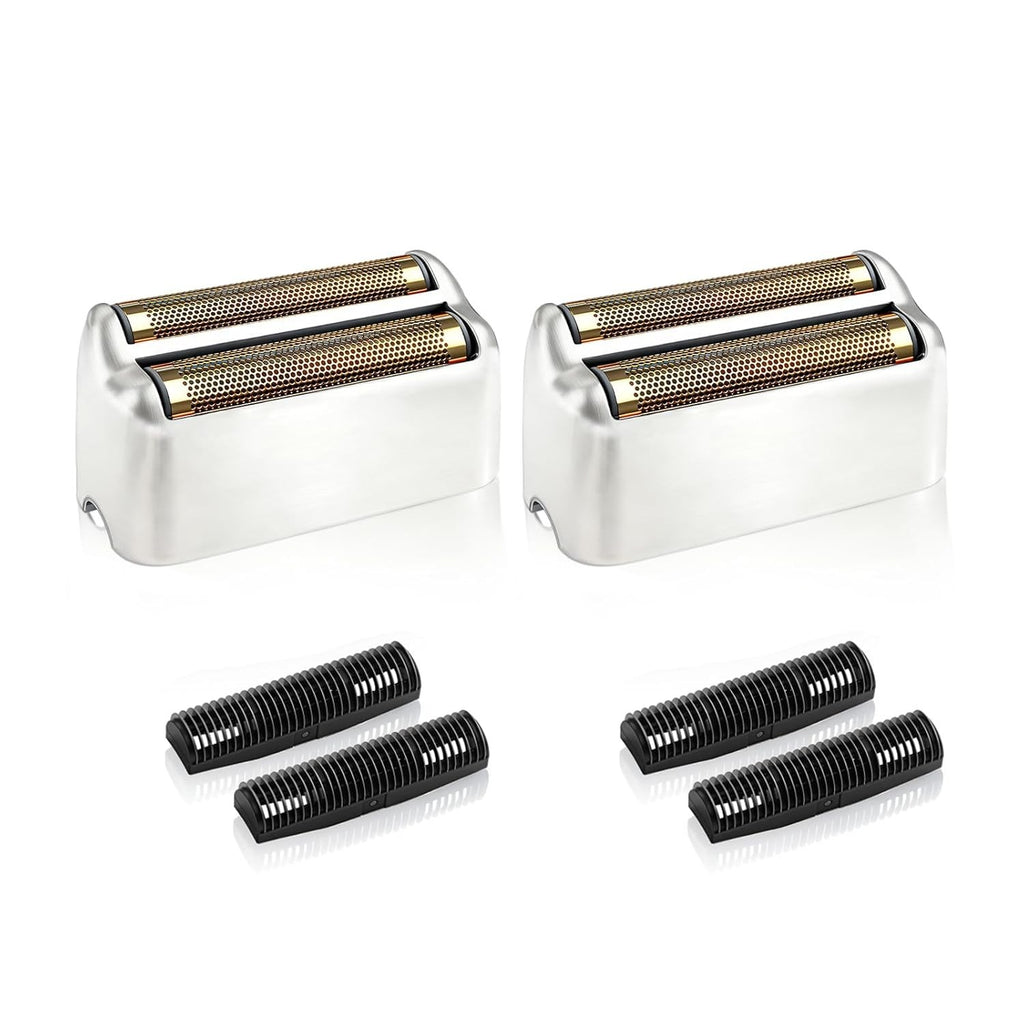 Replacement Foil and Cutter Set for BaBylissPRO FXFS2 Shaver - Silver 2Pack