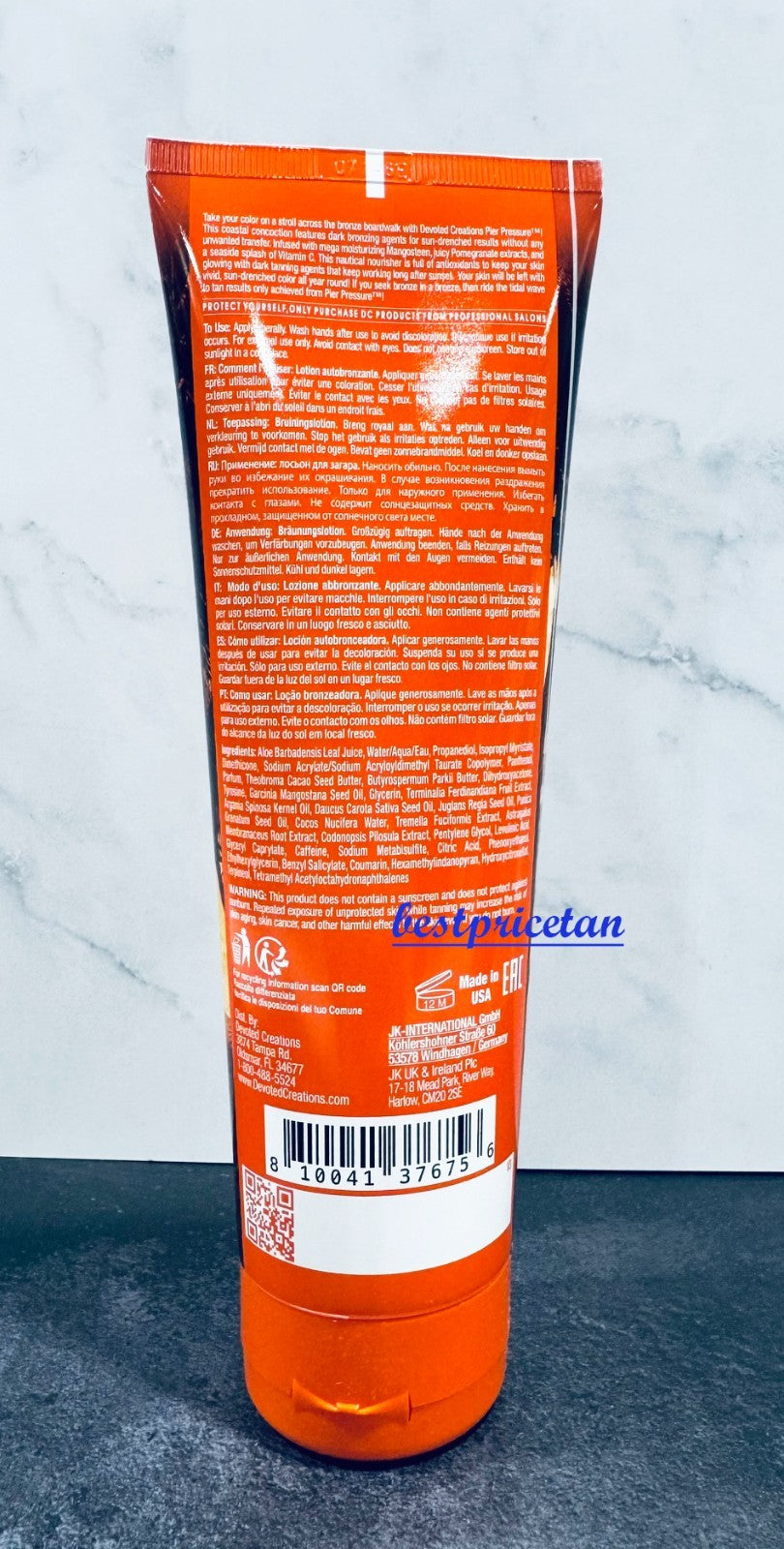 Dark Indoor Tanning Lotion with Bronzing Agents & Antioxidants - 8.5oz
