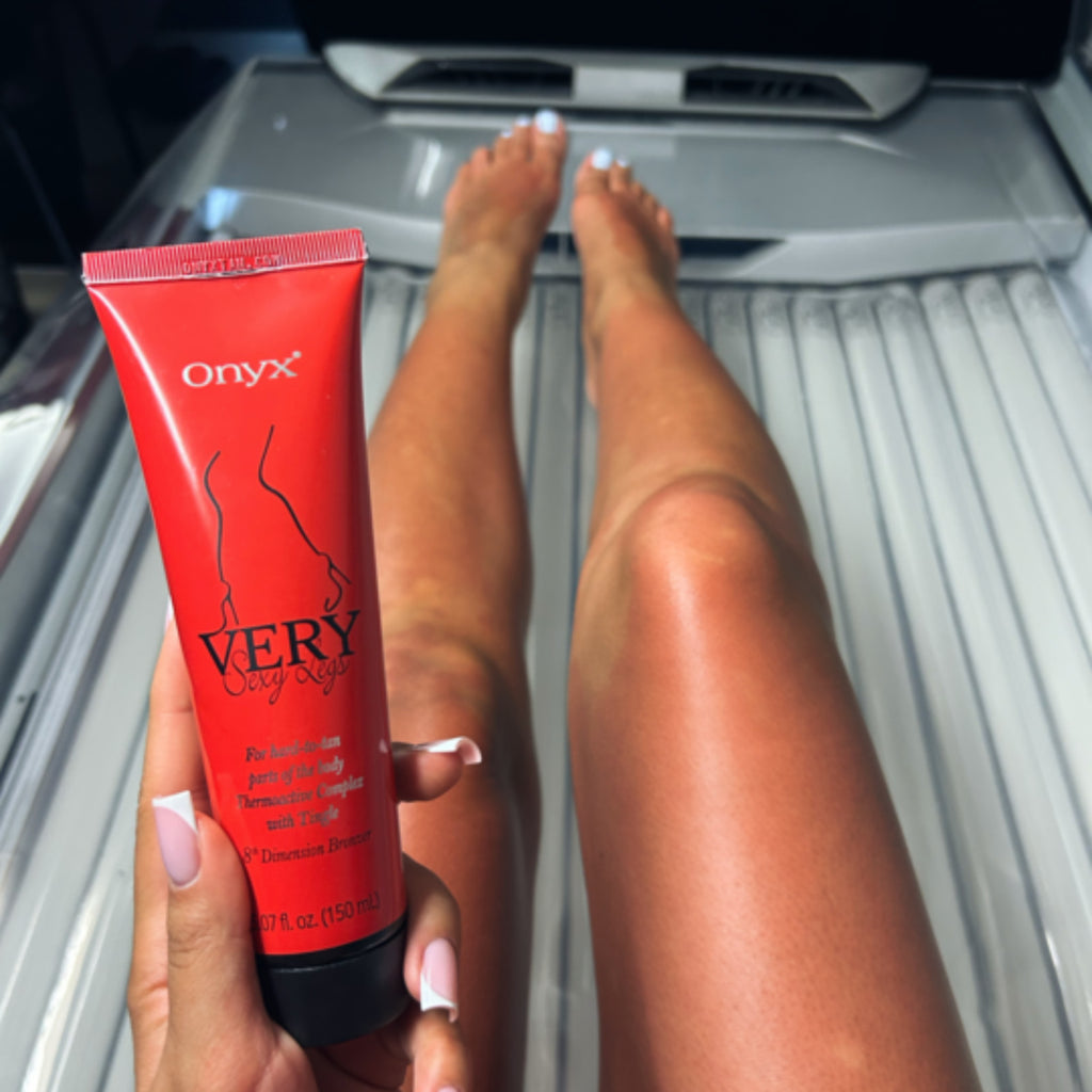 Onyx Very Sexy Legs Tingle Bronzer Tanning Lotion Deep Dark Tan 5 Fl Oz