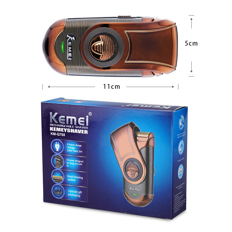 Men's Portable Electric Shaver & Beard Trimmer - USB Rechargeable