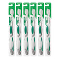 GUM Summit Toothbrush 6-Pack - Sensitive Bristle, Compact Head for Deep Gum Cleaning