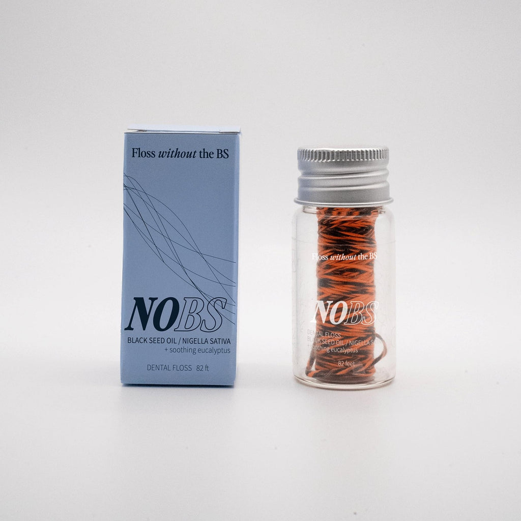 Expanding Dental Floss with Nigella Sativa and Eucalyptus - Cruelty-Free, Eco-Friendly Glass Jar