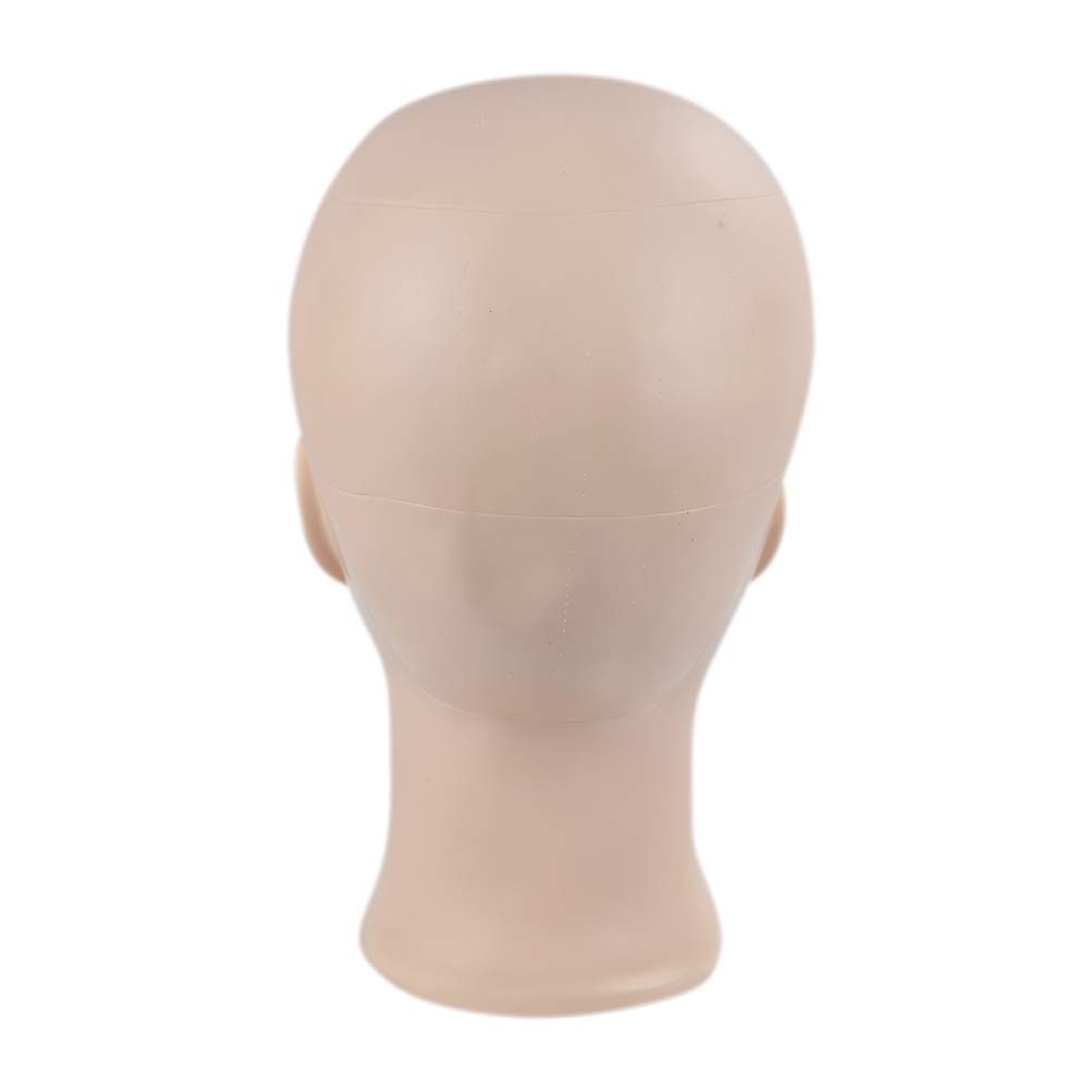 11-Inch Bald Mannequin Head for Wigs and Hats with Clamp Holder