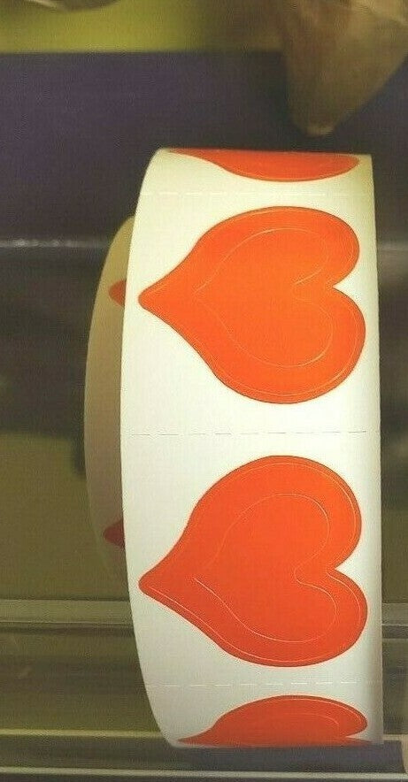 3-Way Heart Tanning Body Stickers - Red Heart Decals for Skin Art