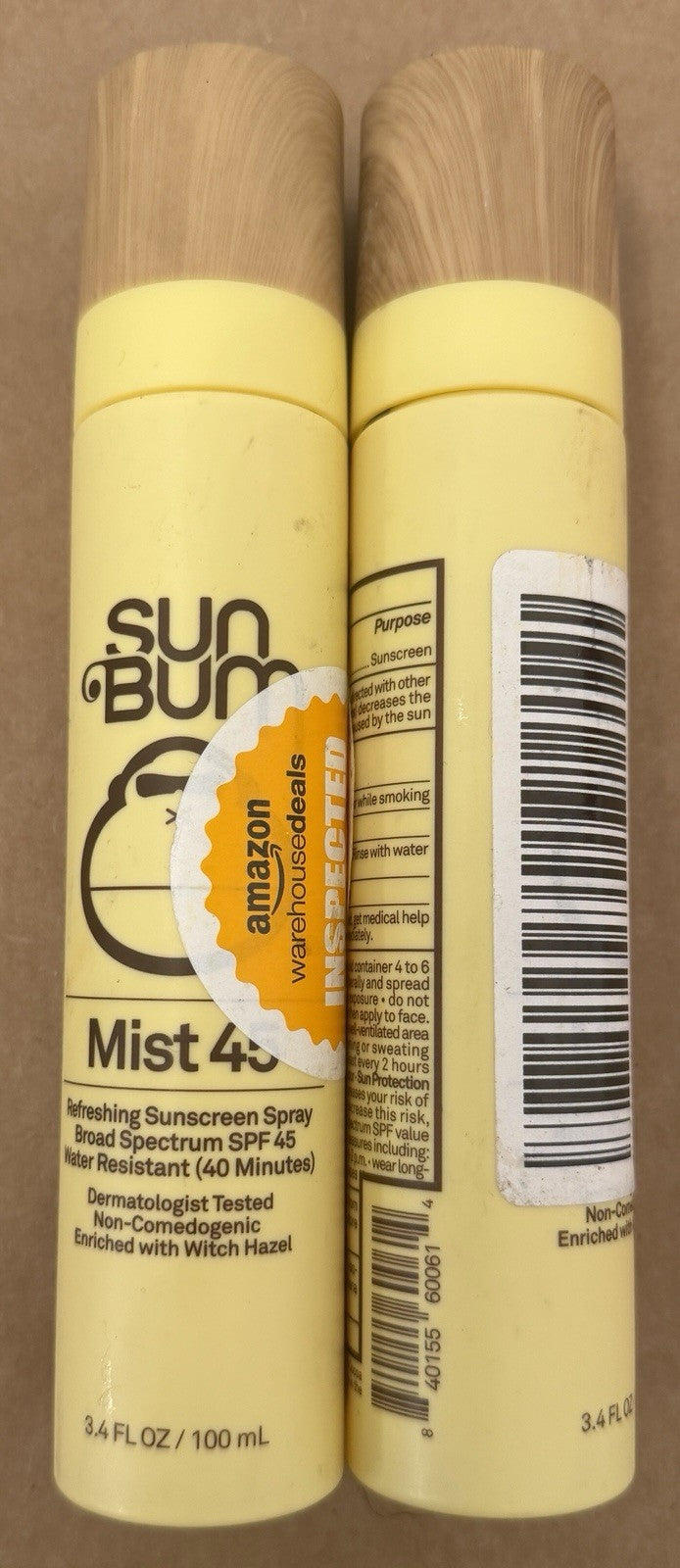 SPF 45 Sunscreen Spray Mist - Refreshing Sunblock, 3.4 oz, Pack of 10