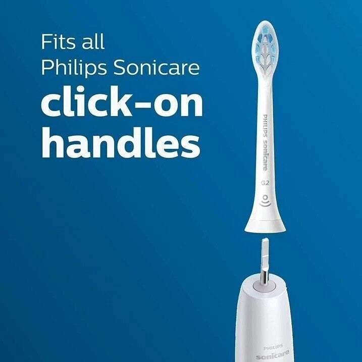 4 Pack G2 Optimal Philips Sonicare Toothbrush Replacement Heads - Gentle Gum Care