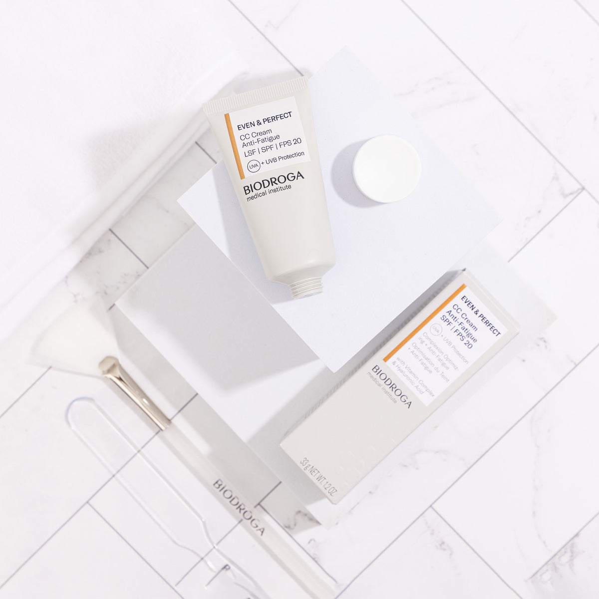 Anti-Fatigue CC Cream SPF 20 - Brightening Skin Corrector with Vitamin C & Collagen