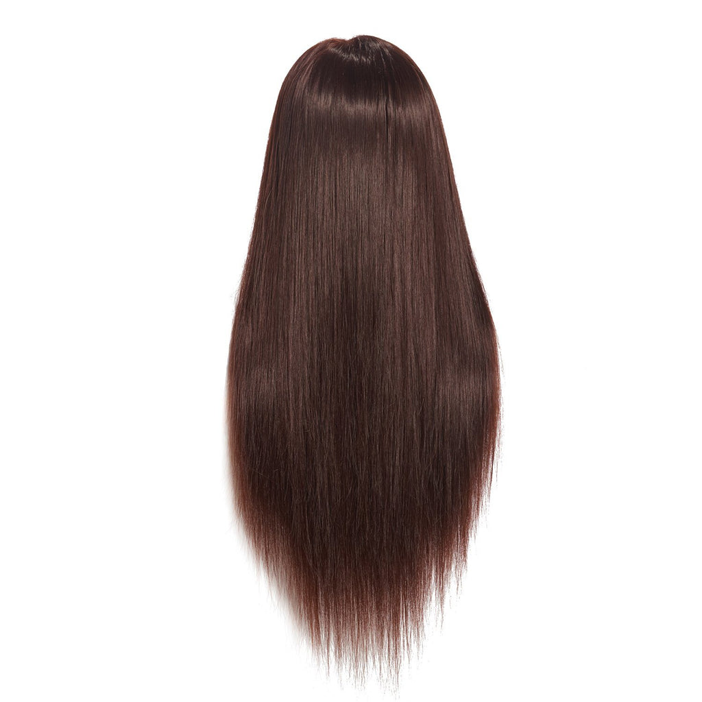 Cosmetology Mannequin Head for Hairdressing Training with Human Hair - 26-28 Inches