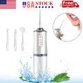 Cordless Water Flosser Dental Oral Irrigator Travel Teeth Cleaner with 4 Tips