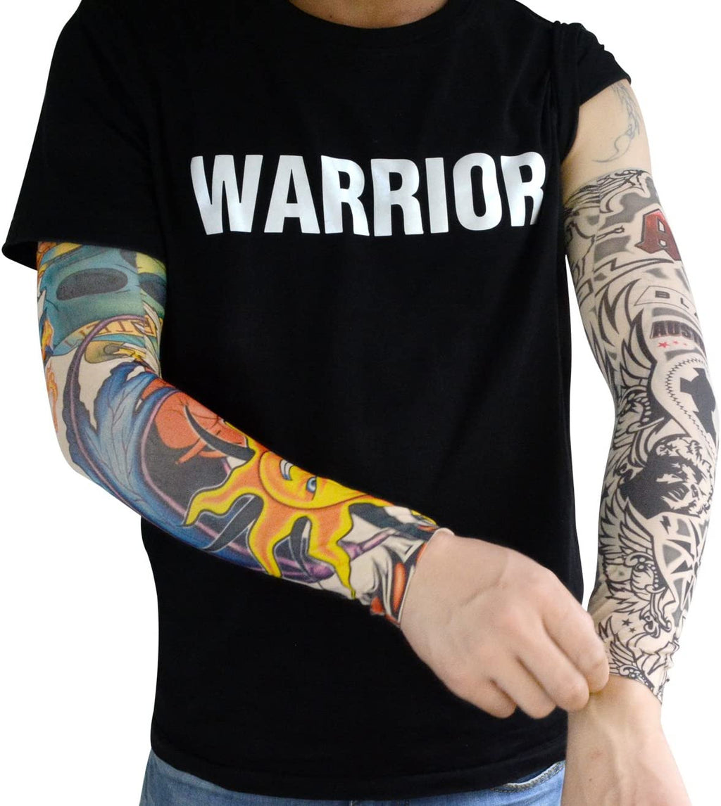 Temporary Tattoo Arm Sleeves 20Pcs Set - Sleeve Pro, Unisex Stretchable Body Art