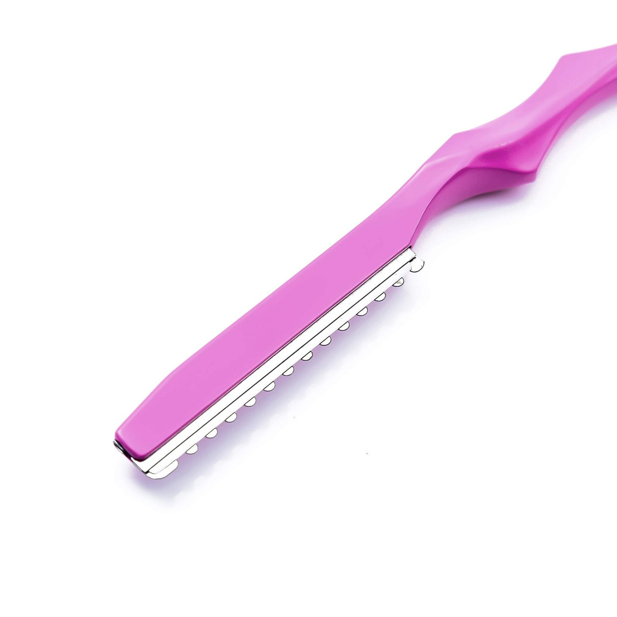 Pink Hair Cutting Scissors Set with Razor and Leather Case - 5.5 Inch Professional Hair Shears